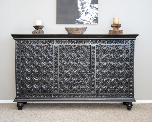 Flower Power Sideboard Black PRE ORDER