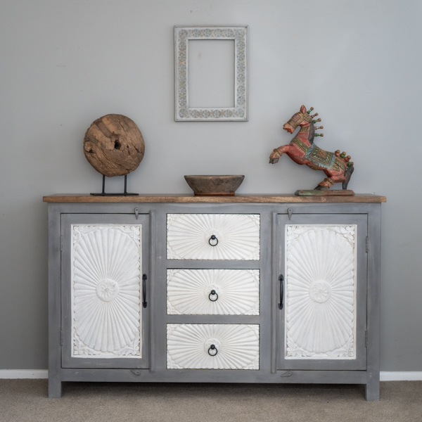 Maalai Drawer Sideboard Grey