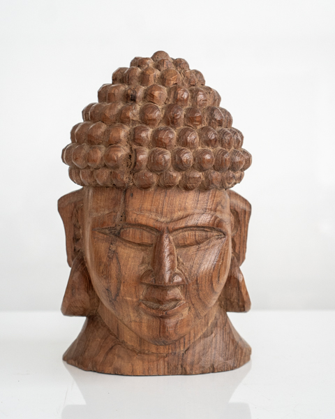 Wooden Buddha Head
