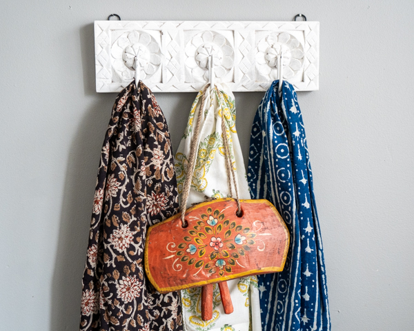 Painted Old Wooden Cow Bell 3