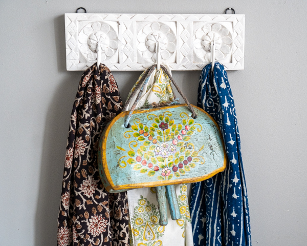 Painted Old Wooden Cow Bell 4