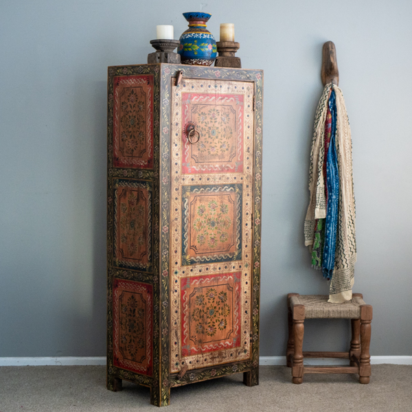 Hand Painted Boho Tallboy 5