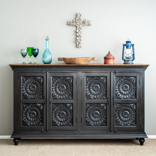 Pondicherry Large Sideboard Black