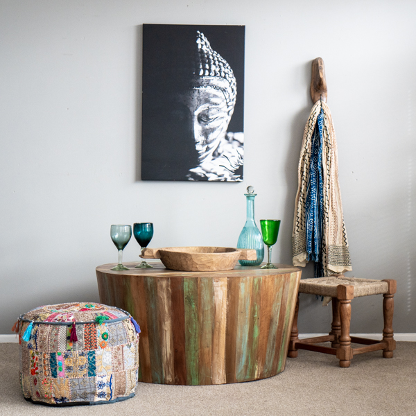Round Rustic Coffee Table
