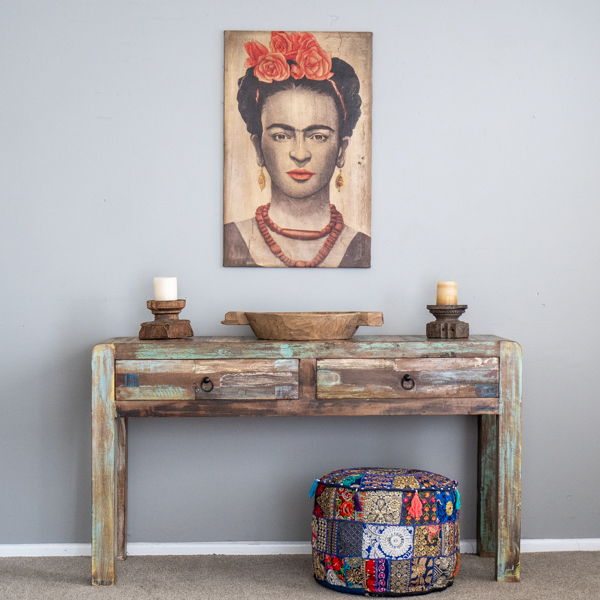 Rustic 2 Drawer Console A