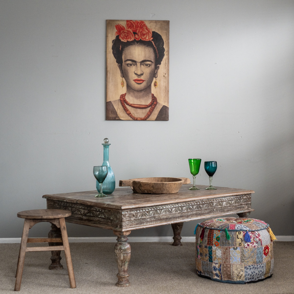 Vintage Teak Coffee Table Grey
