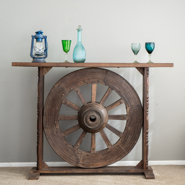 Wagon Wheel Console