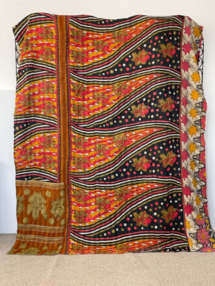 Vintage Kantha Quilt 32