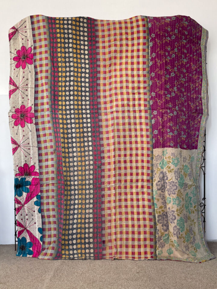 Vintage Kantha Quilt 34