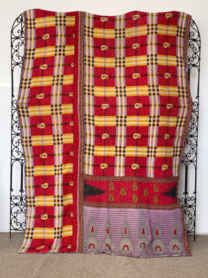 Vintage Kantha Quilt 47
