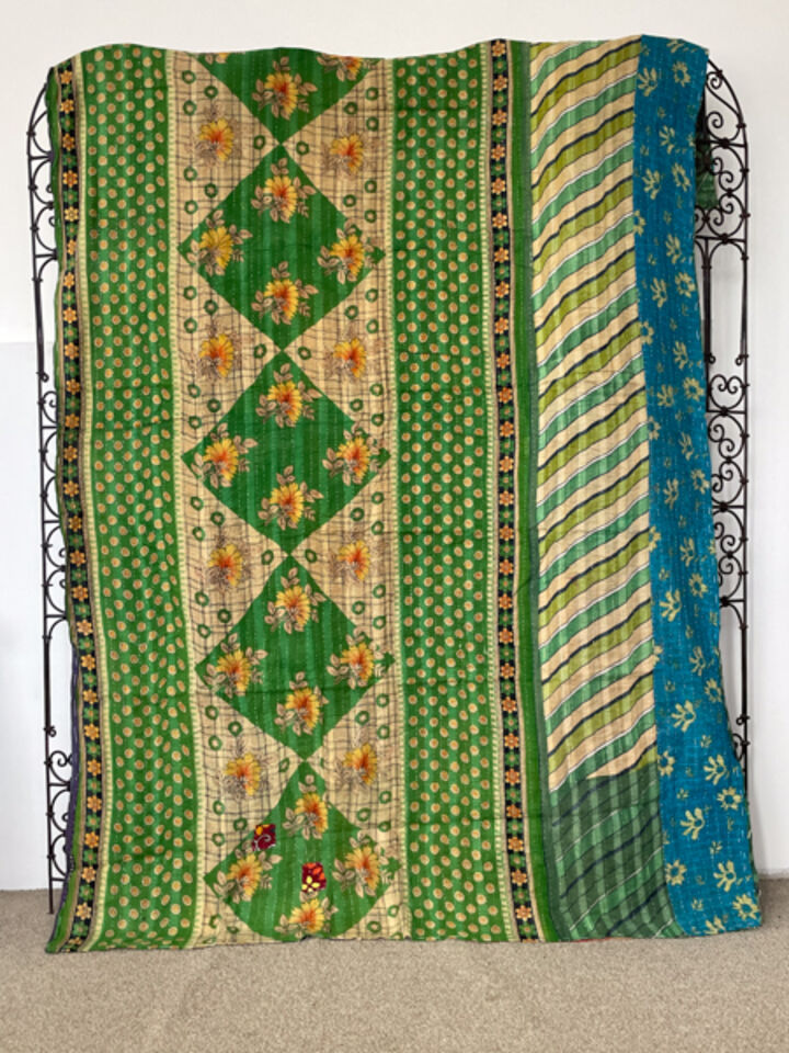 Vintage Kantha Quilt 48