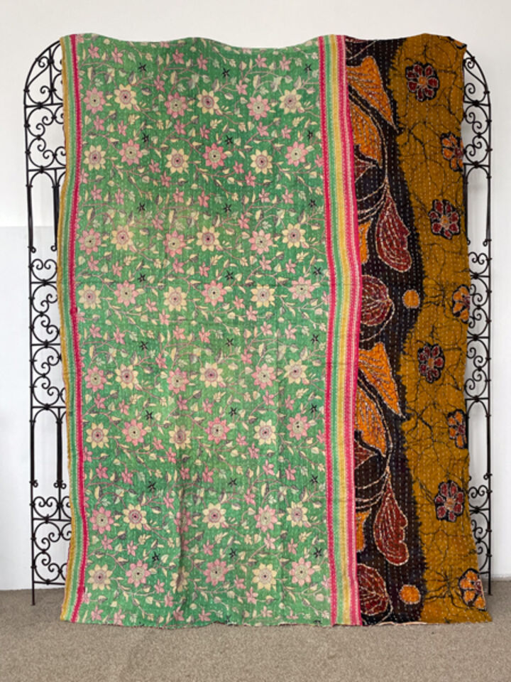 Vintage Kantha Quilt 49