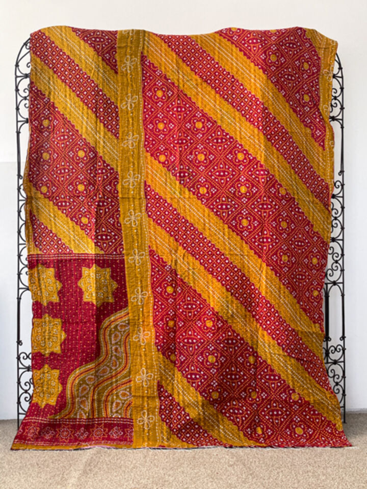 Vintage Kantha Quilt 54