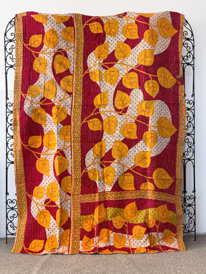 Vintage Kantha Quilt 57