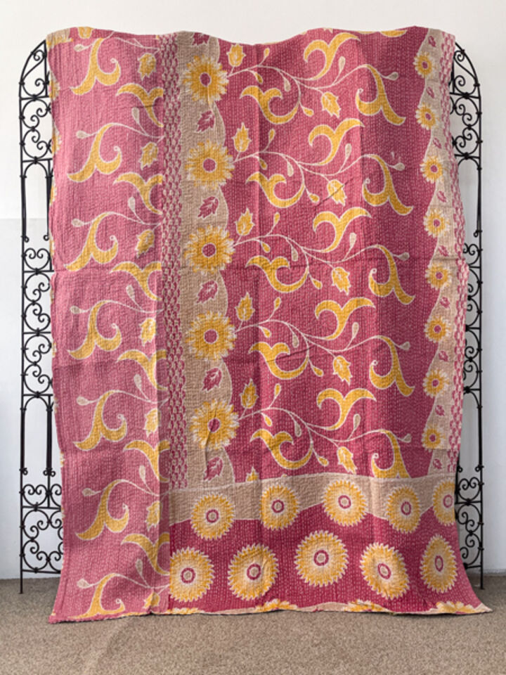 Vintage Kantha Quilt 58
