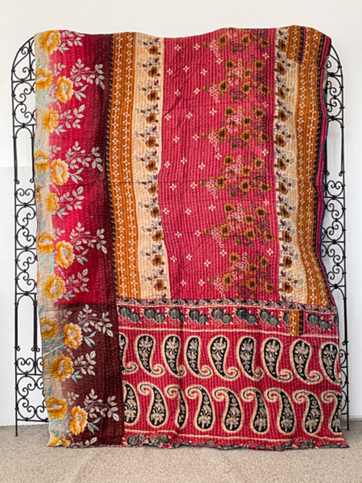 Vintage Kantha Quilt 60