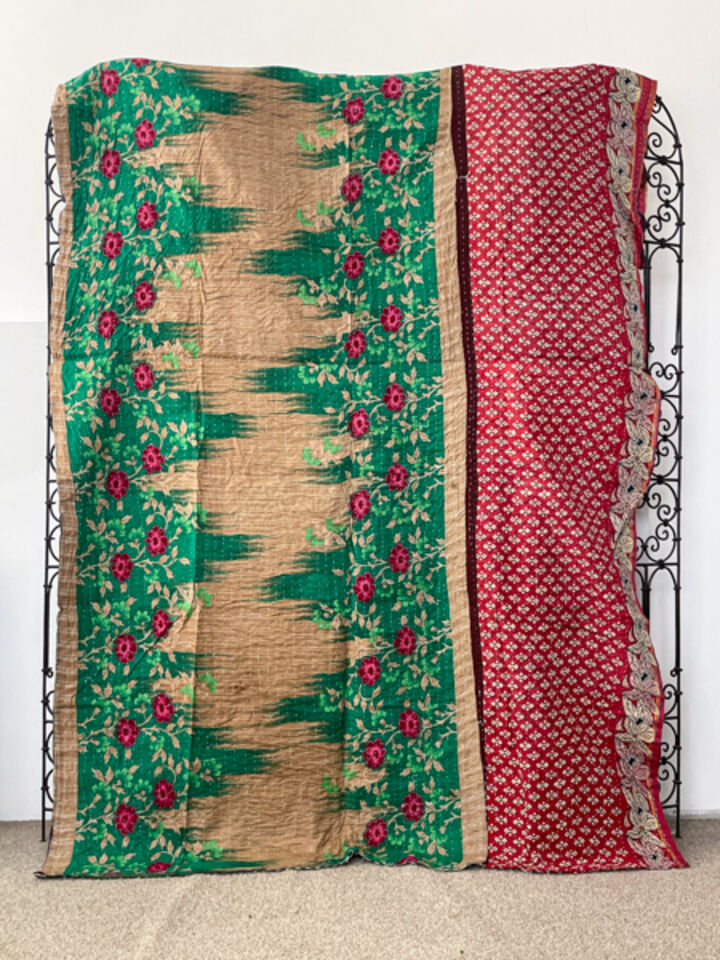 Vintage Kantha Quilt 76