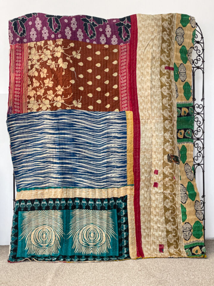 Vintage Kantha Quilt 77