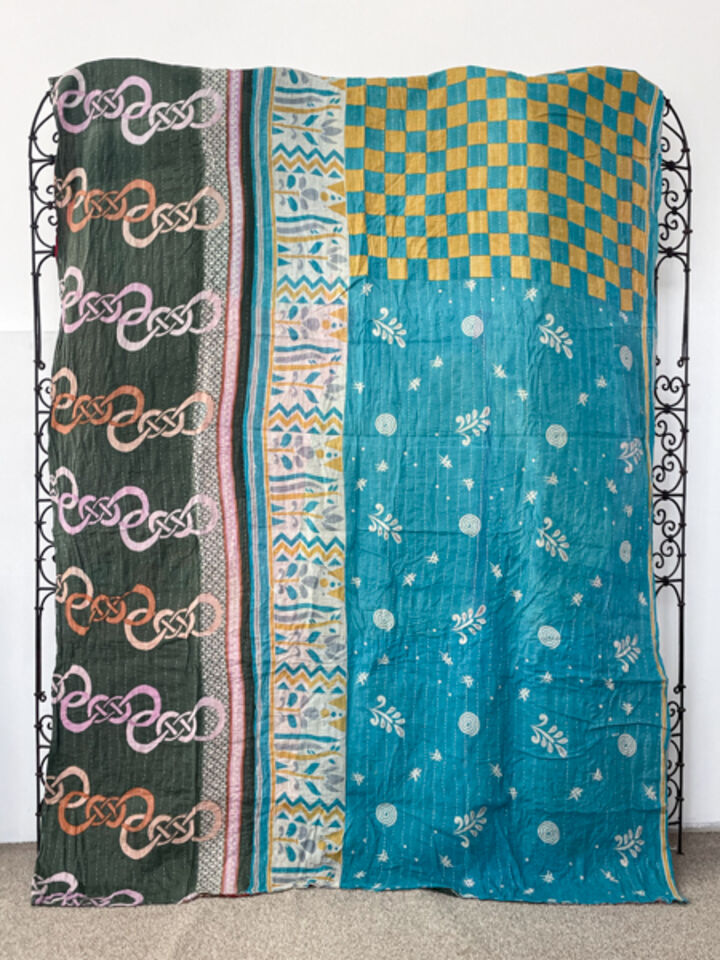 Vintage Kantha Quilt 80