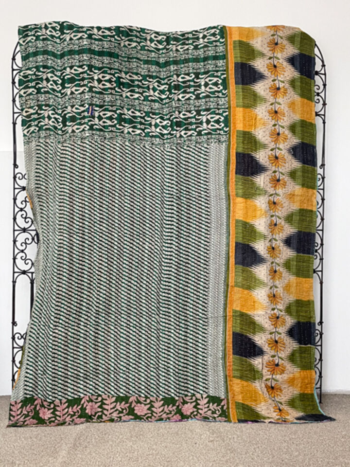 Vintage Kantha Quilt 81