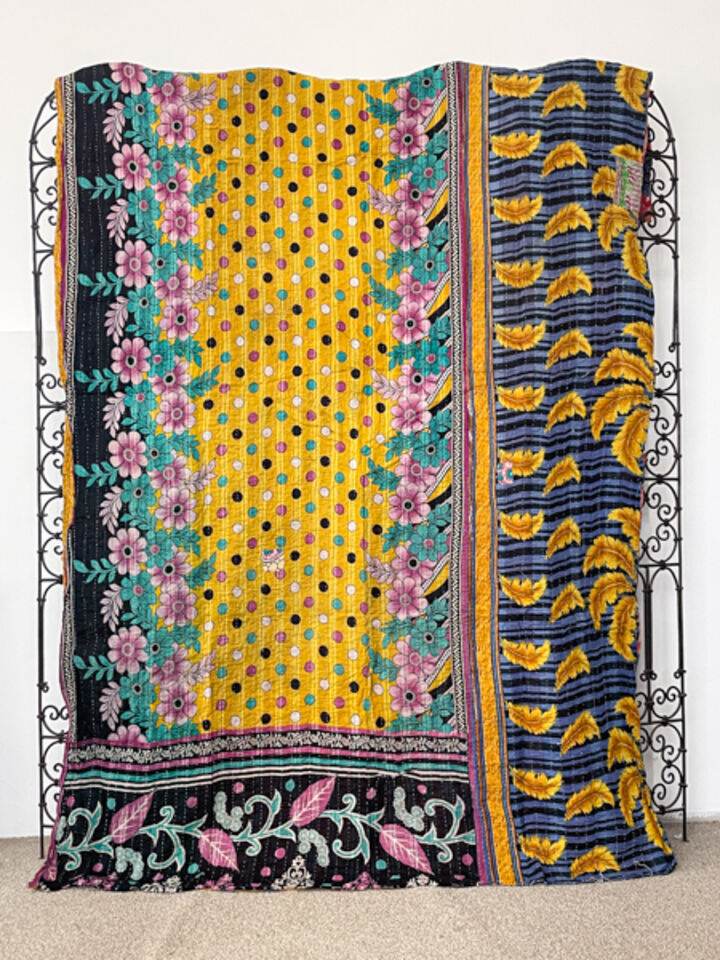 Vintage Kantha Quilt 86