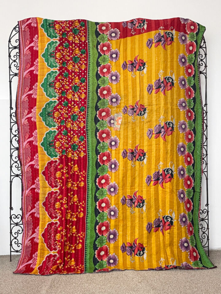 Vintage Kantha Quilt 87