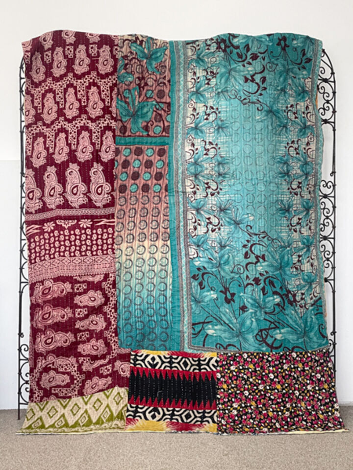 Vintage Kantha Quilt 89