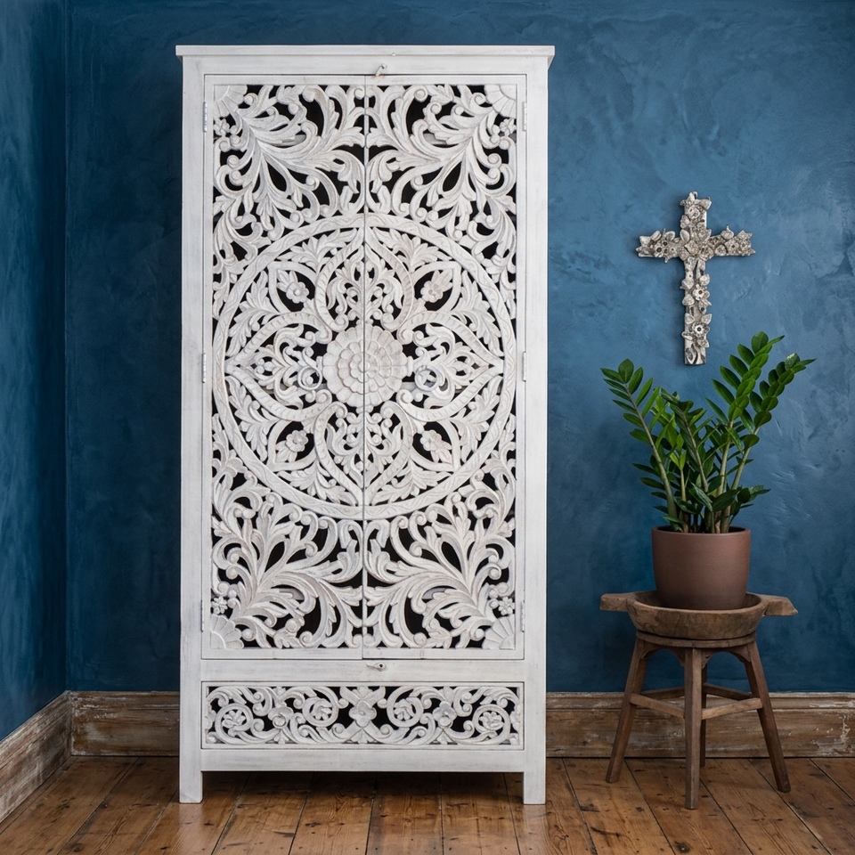 Mandala Tallboy White