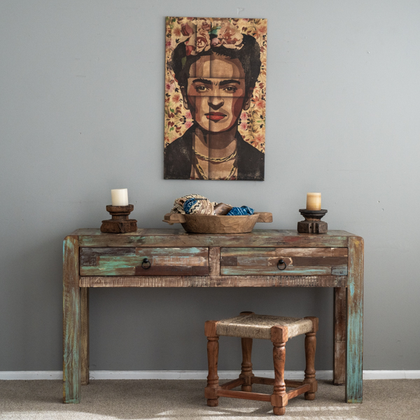 Rustic 2 Drawer Console B