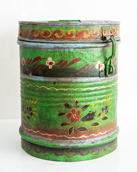 Painted Vintage Drum Large 5