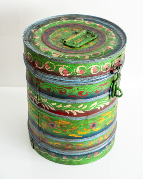 Painted Vintage Drum Large 7