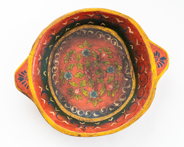 Painted Wooden Parat Bowl 3