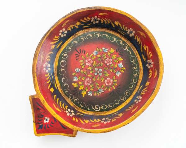 Painted Wooden Parat Bowl 4