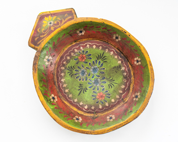 Painted Wooden Parat Bowl 6
