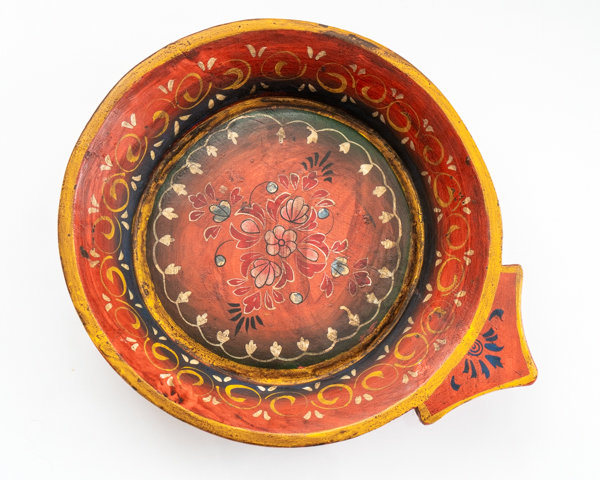 Painted Wooden Parat Bowl 7