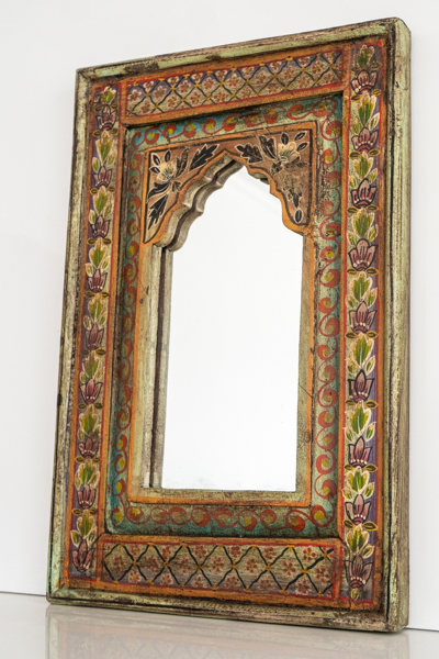 Painted Bohemian Rustic Mirror 3