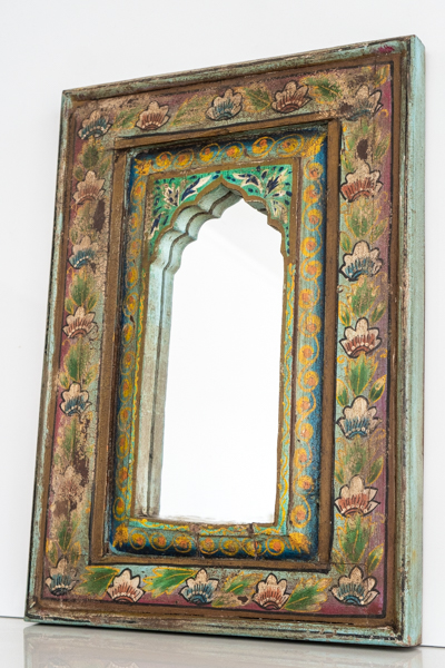 Painted Bohemian Rustic Mirror 5