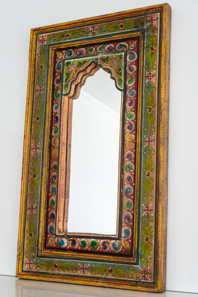 Painted Bohemian Rustic Mirror 6