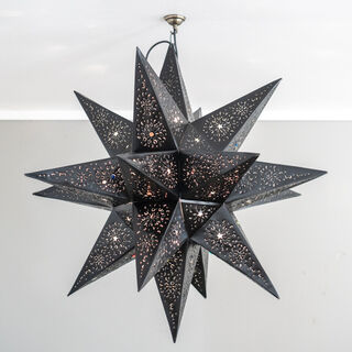 Tin Star Lantern XLarge Black