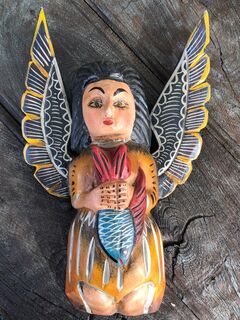 Hand Crafted Mexican Angel: 4