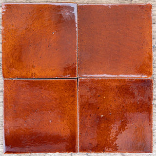 Solid Caramel Talavera Tile