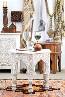 Berber Tea Table White 