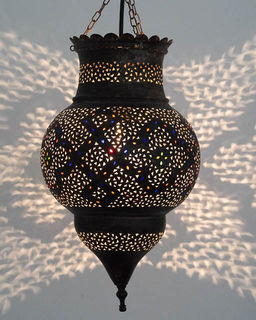 Medium 45cm Brass Kora Lantern 4
