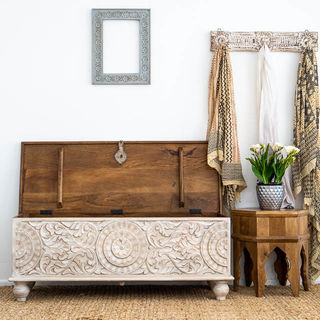 Serendipity Blanket Box Whitewash