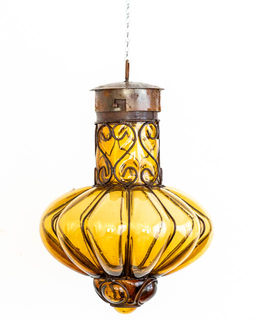 Mexican Handblown Reina Lantern 