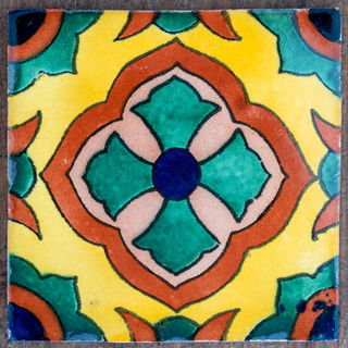Cruz Puebla Tile Yellow