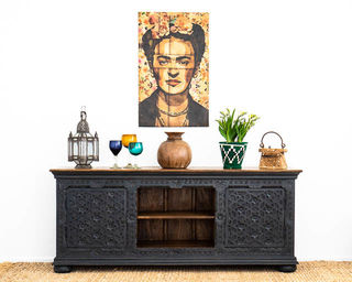 Aabha TV Cabinet or Sideboard Black  PRE ORDER