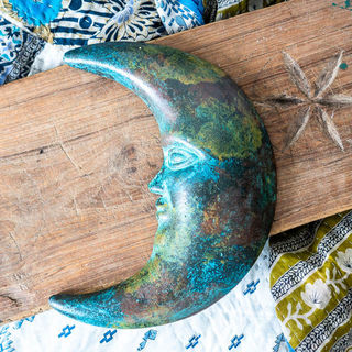 Boho Mexican Moon Green