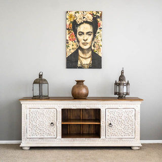 Aabha TV Cabinet or Sideboard White 