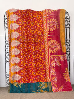 Vintage Kantha Quilt 8